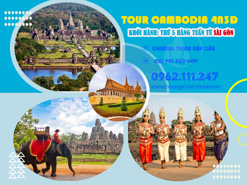 Lịch trình chi tiết khám phá Campuchia trong 4 ngày 3 đêm