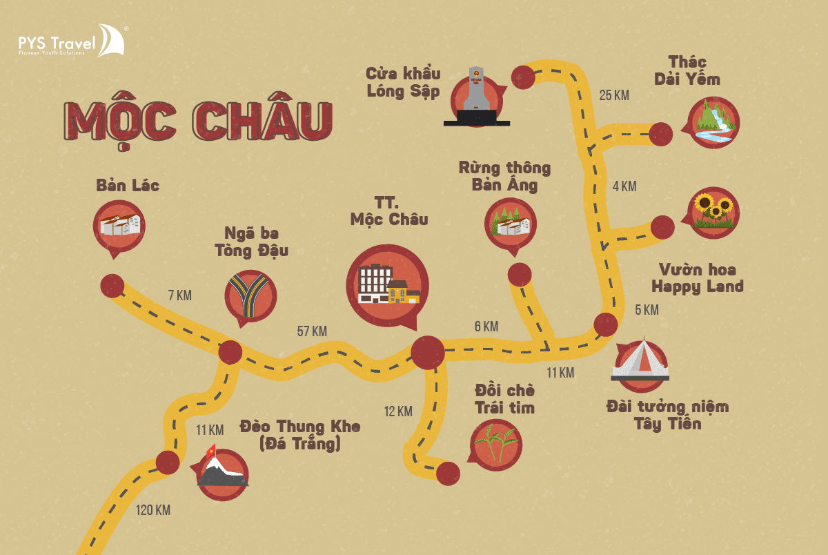 Lịch trình chi tiết khám phá Mộc Châu trong 2 ngày 1 đêm